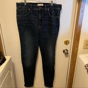 Madewell 10” high rise skinny jeans size 32 tall